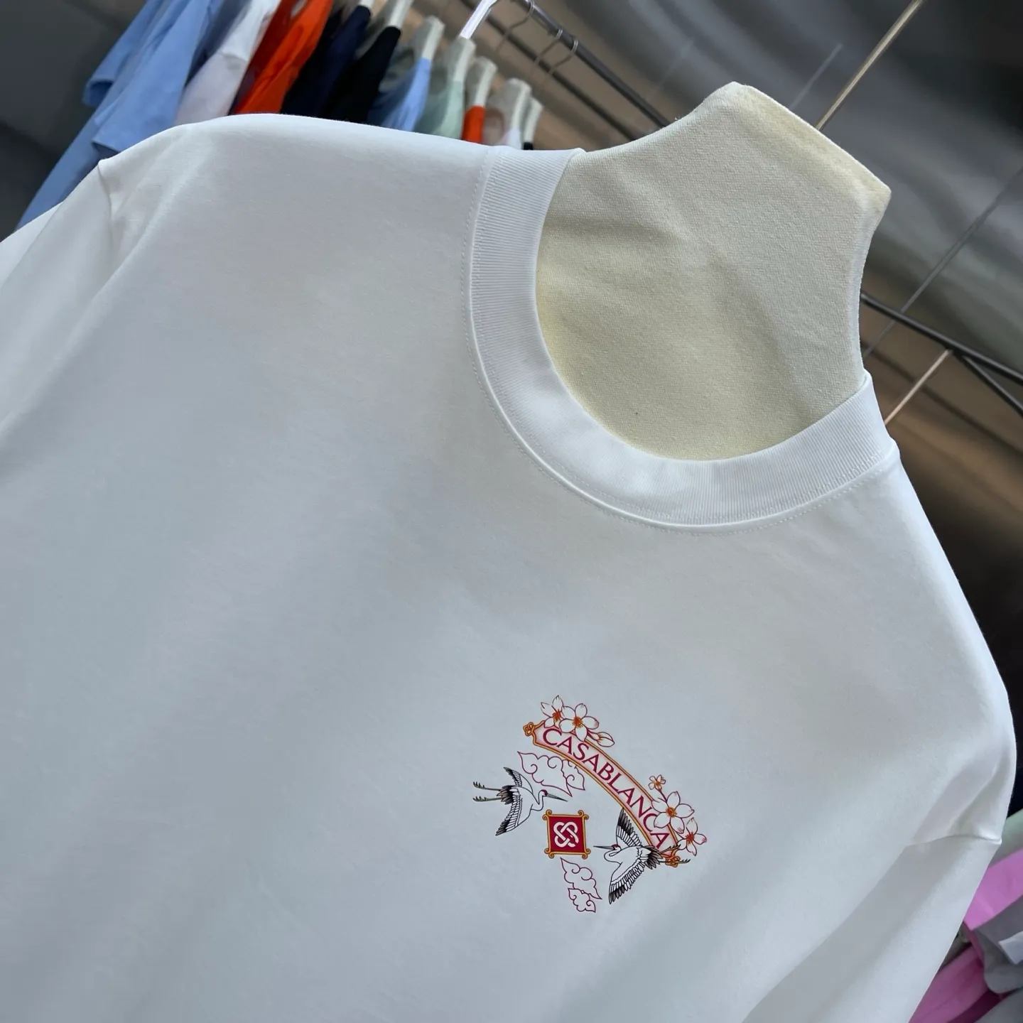 New Arrival Casablanca Classic Series T ～ ， ， 。 ， Classic ， In Stock ！ ：White Black Green Gray Light Green Blue Royal Blue Orange（8 ） Size：S M L XL XXL